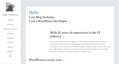 Desktop Screenshot of megnicholas.com