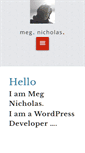 Mobile Screenshot of megnicholas.com