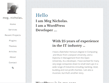 Tablet Screenshot of megnicholas.com